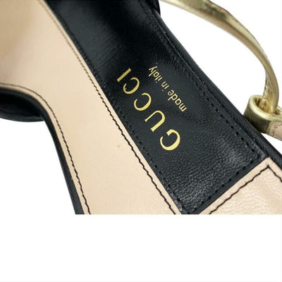 Gucci Black Daphne Bow Slingback Sandals