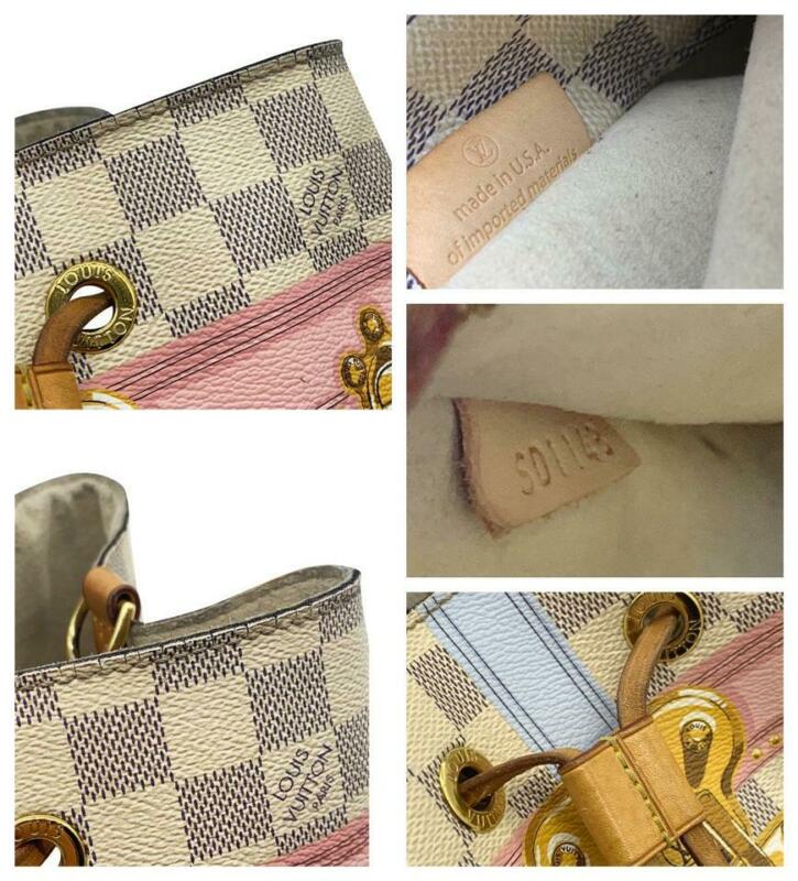 Louis Vuitton Summer Trunks Neonoe White Damier Azur Canvas Shoulder Bag