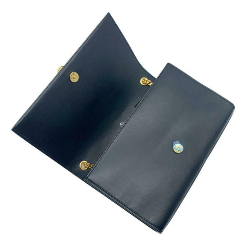 Saint Laurent Monogram Kate Clutch W Medium Smooth W/ Tassel Black Calfskin