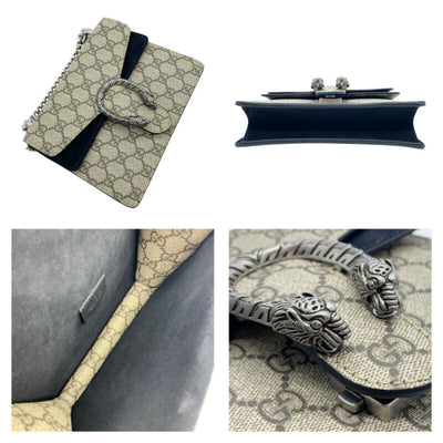 Gucci Dionysus Mini Beige Gg Supreme Canvas Shoulder Bag