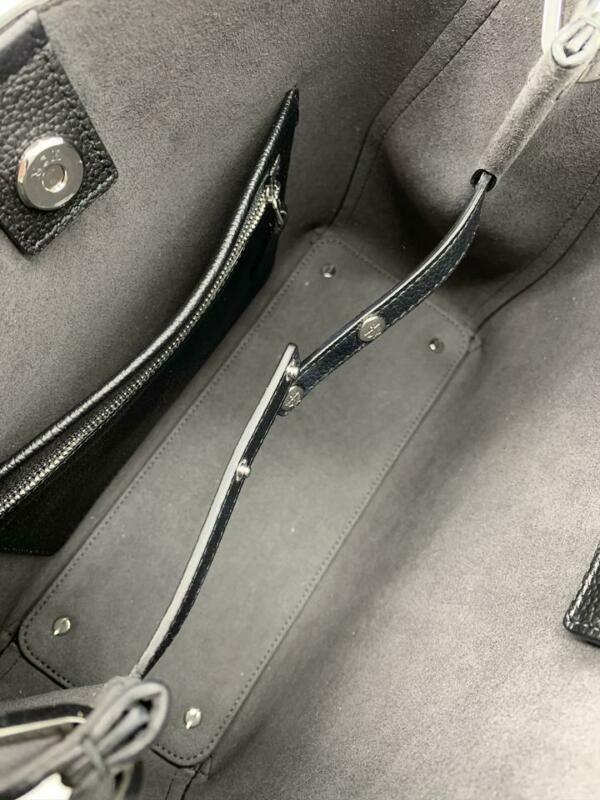 MCM Hobo Sarah Visetos Canvas Black Leather Shoulder Bag