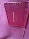 Saint Laurent Monogram Shopping Pallisandre Lacquer Red Leather Tote