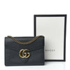 Gucci Chain Wallet Marmont Calfskin Gg Black Leather Shoulder Bag