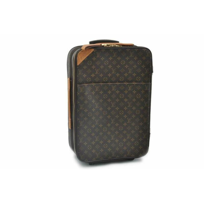 Louis Vuitton Pegase 55 Carry On Suitcase Brown Monogram Canvas Weekend/Travel