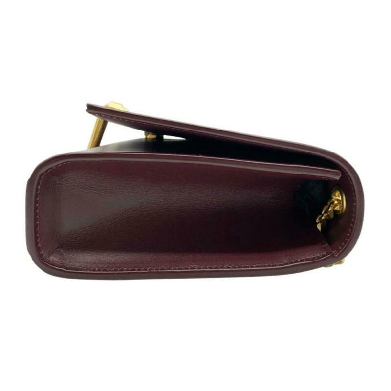 Saint Laurent Monogram Kate New Monogram Medium Tassel Chain Strap Bordeaux