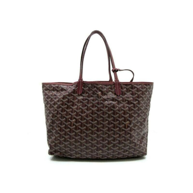 Goyard Saint Louis Pm Bordeaux Special Edition Red Coated Canvas Tote