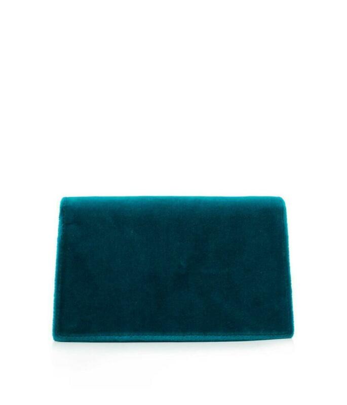 Gucci Chain Wallet Dionysus Velvet Mini Blue Cross Body Bag