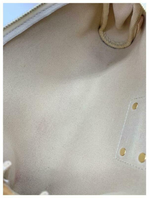 Louis Vuitton Pochette Eva White Damier Azur Canvas Cross Body Bag