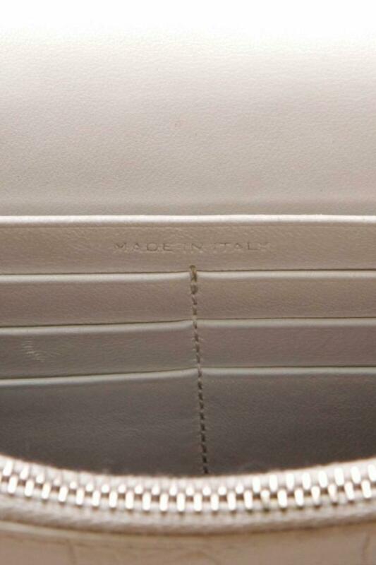 Saint Laurent Monogram Kate Chain Wallet Crocodile Calfskin Monogram Tassel