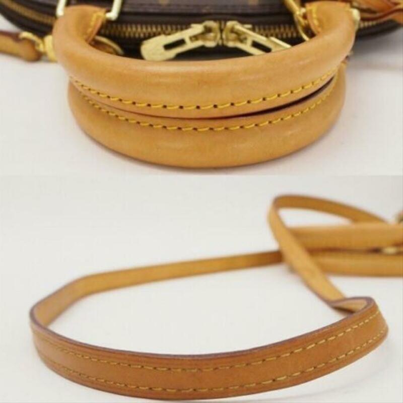 Louis Vuitton Alma Bb Brown Monogram Canvas Cross Body Bag