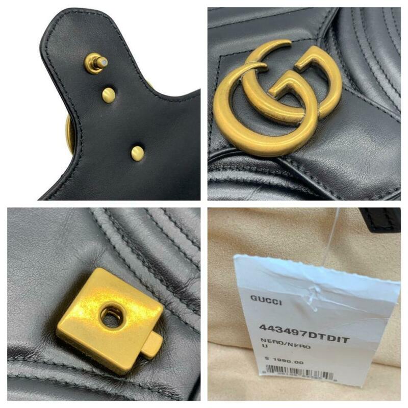 Gucci GG Marmont Small Back Leather Shoulder Bag