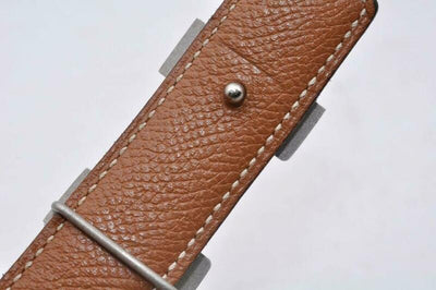 Hermès Black Constance Reversible Leather 70 Belt