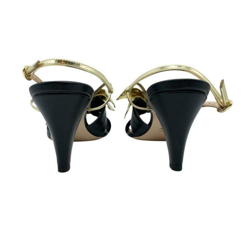 Gucci Black Daphne Bow Slingback Sandals