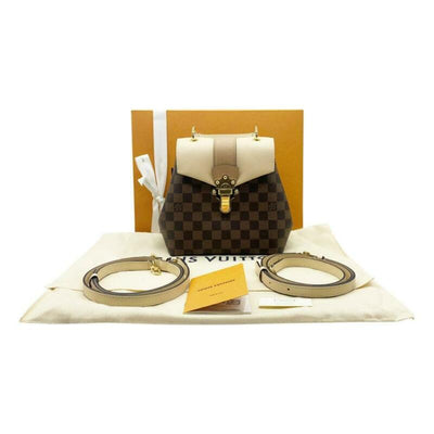 louis vuitton clapton backpack price Louis Vuitton Clapton Creme Brown Damier Ébène Canvas Backpack