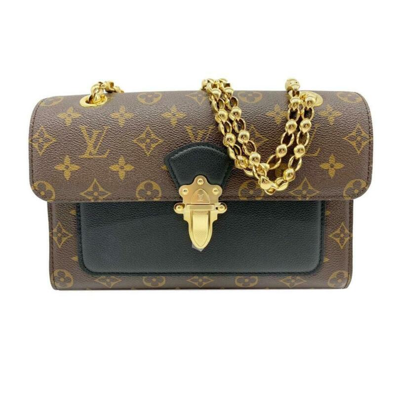 Louis Vuitton Victoire Noir Chain 2019 Black Monogram Canvas and Calfskin