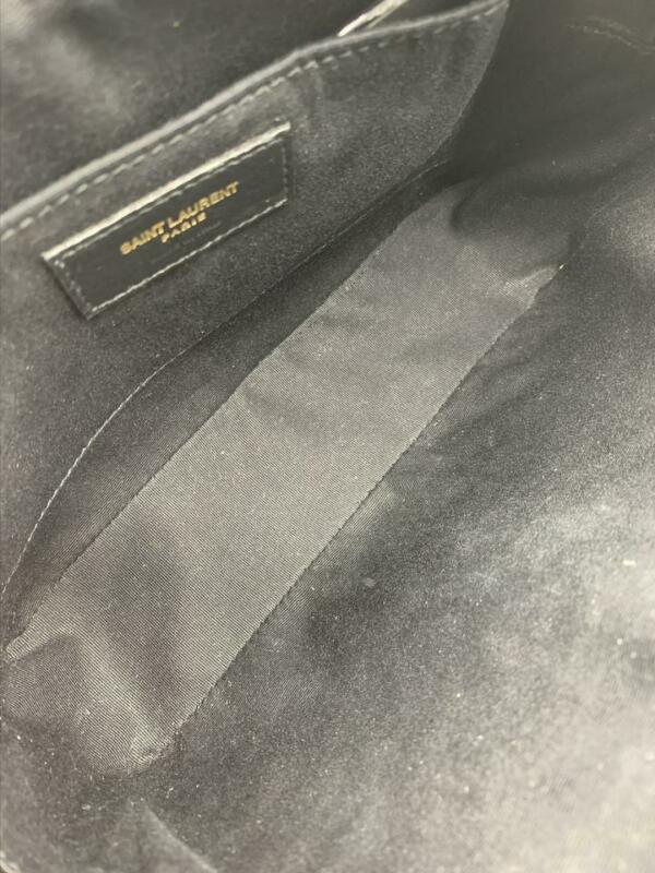 Saint Laurent Monogram Camera Medium Lou Black Calfskin Leather Cross Body Bag