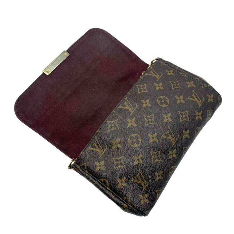 Louis Vuitton Favorite Mm Brown Monogram Canvas Shoulder Bag