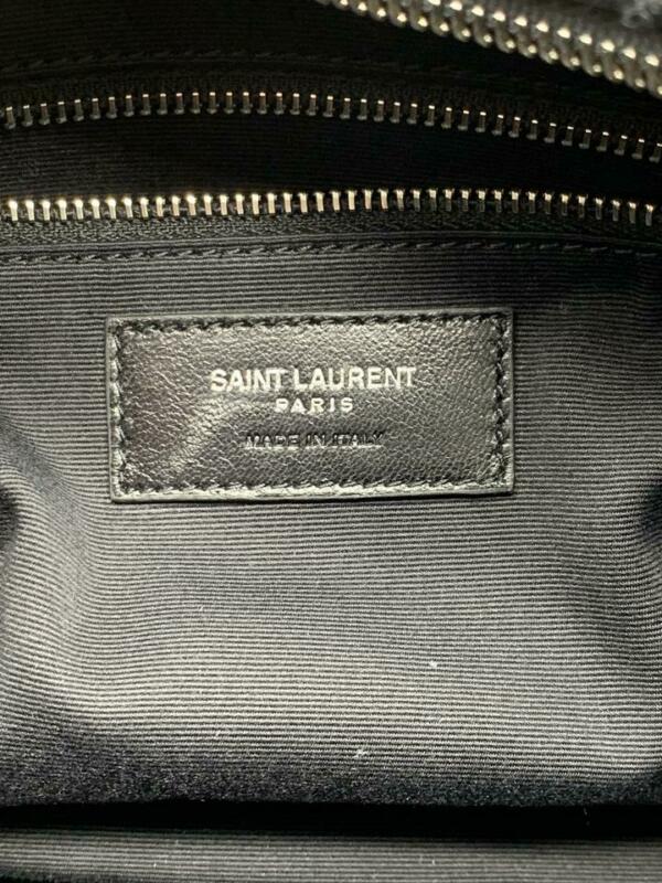Saint Laurent Monogram Loulou Bowling Medium Black Calfskin Leather Shoulder Bag