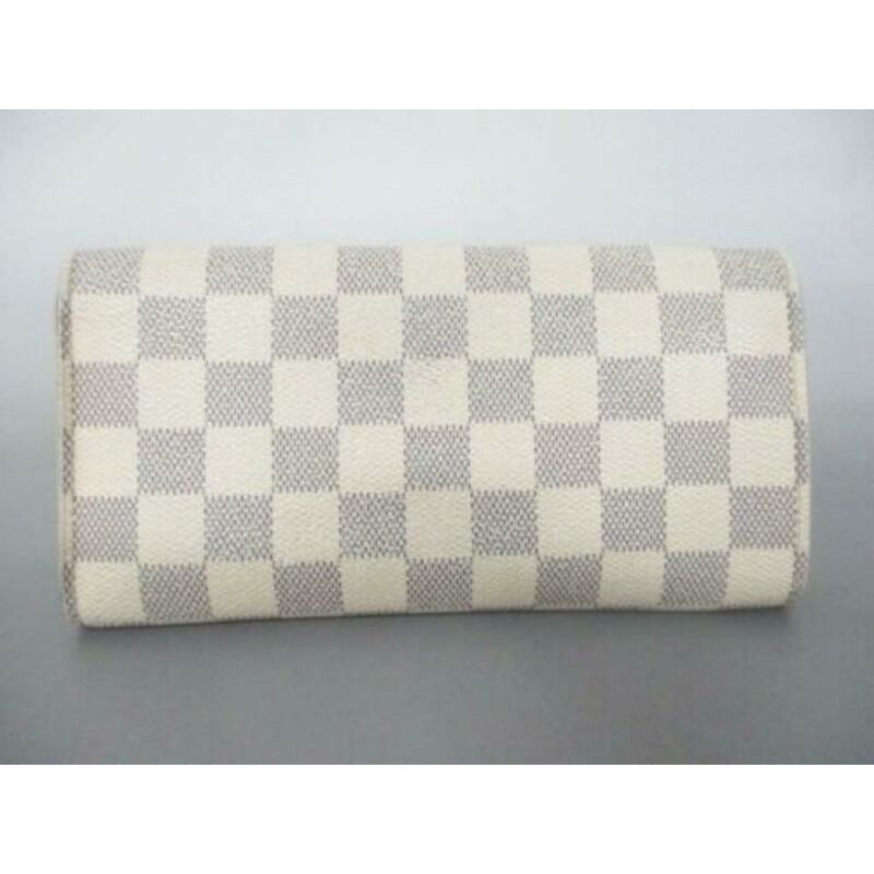Louis Vuitton White Emilie Damier Azur Wallet