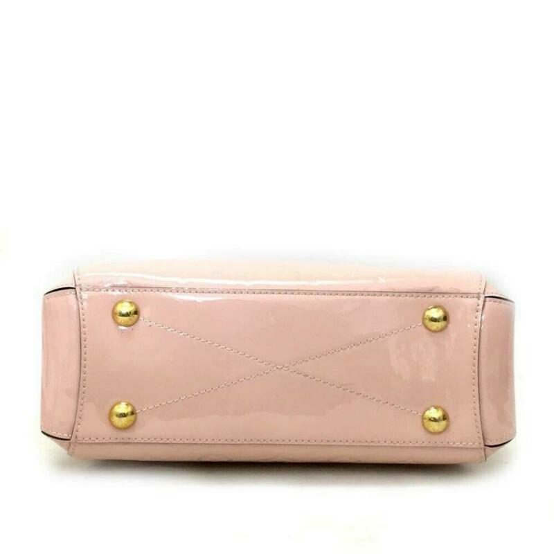 Louis Vuitton Montaigne Bb Vernis Rose Ballerine Pink Patent Leather Satchel