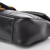 Gucci Marmont Small Gg Matelassé Black Calfskin Shoulder Bag