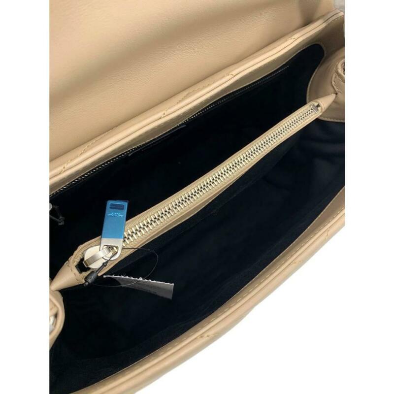 Saint Laurent Monogram Loulou Medium Deep Beige Calfskin Leather Shoulder Bag