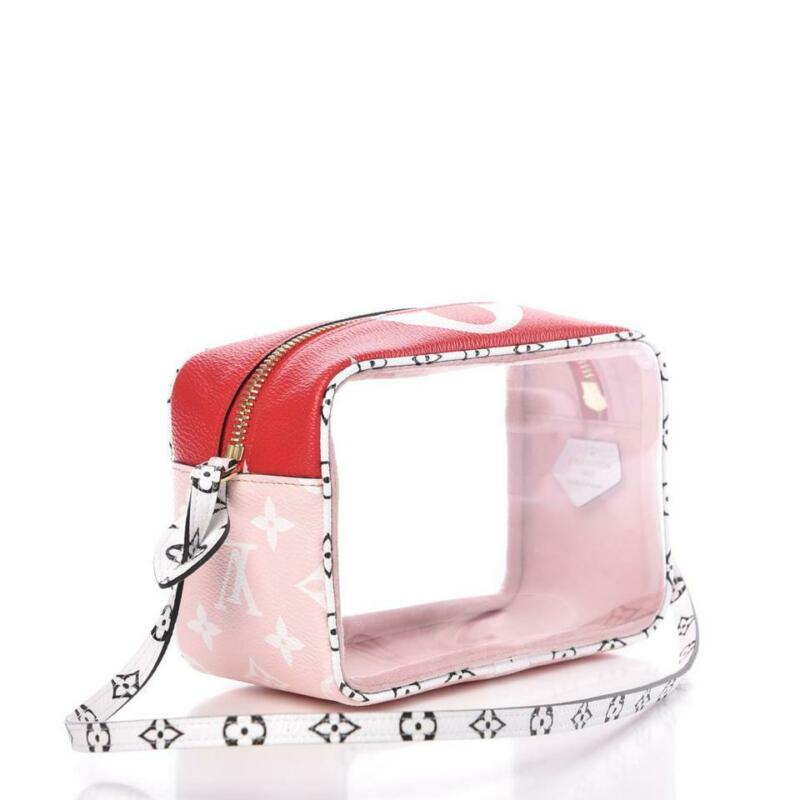 Louis Vuitton Giant Beach Pouch Rouge Pink Monogram Canvas Shoulder Bag