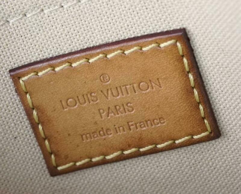 Louis Vuitton Favorite Mm White Damier Azur Canvas Cross Body Bag