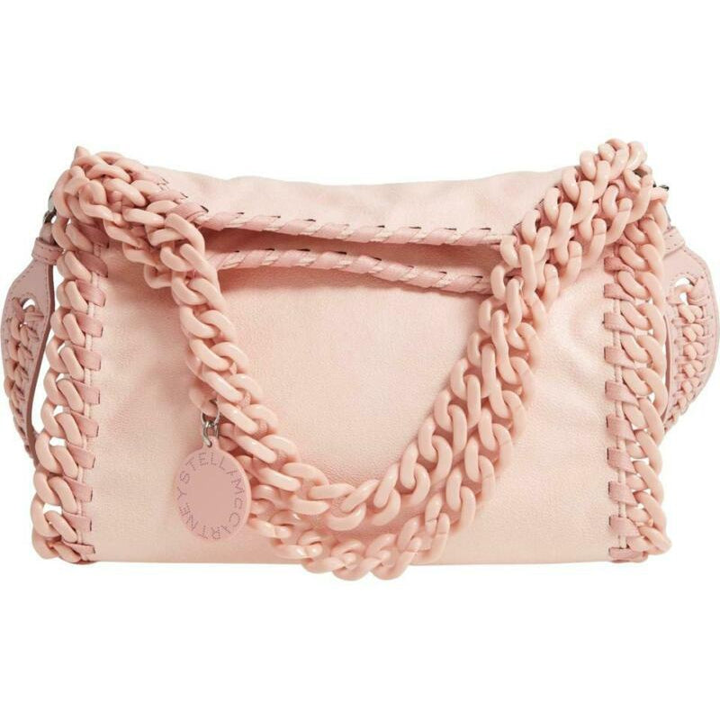 Stella McCartney Mini Falabella Shaggy Deer Tote Pink Faux Leather Cross Body