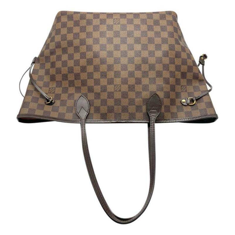 Louis Vuitton Neverfull Mm Pink Rose Ballerine Brown Damier Ébène Canvas Tote