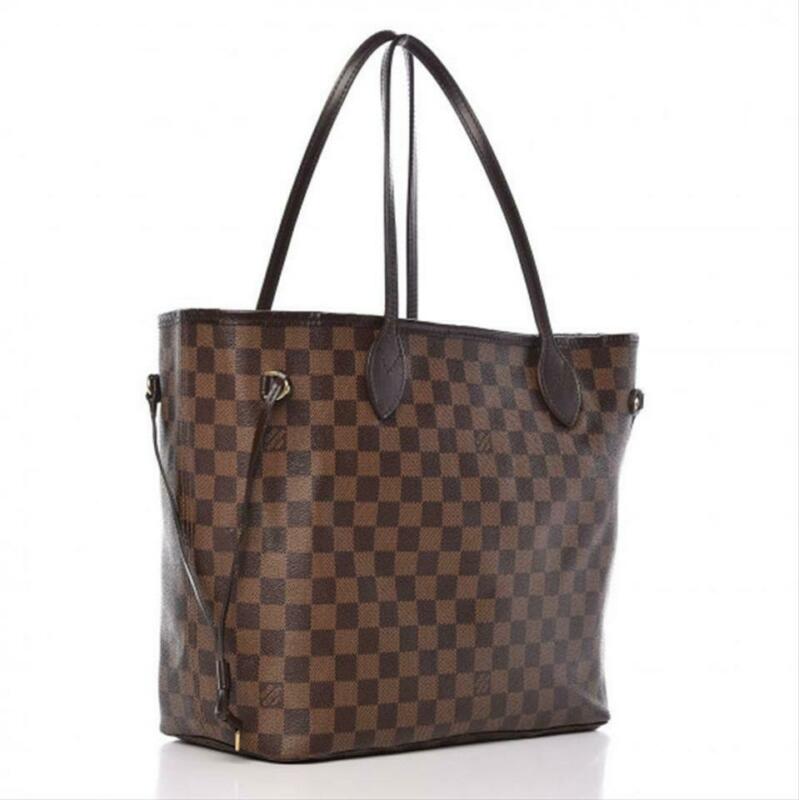 Louis Vuitton Neverfull Neo Mm Rose Ballerine Pink Brown Damier Ébène Canvas