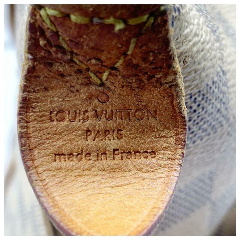 Louis Vuitton Totally Gm White Damier Azur Canvas Tote