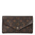 Louis Vuitton Brown Monogram Jeanne Fuchsia Wallet