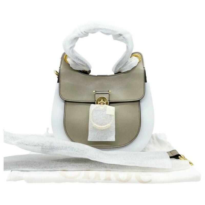 Chloé Medium Tess Motty Grey Leather Shoulder Bag