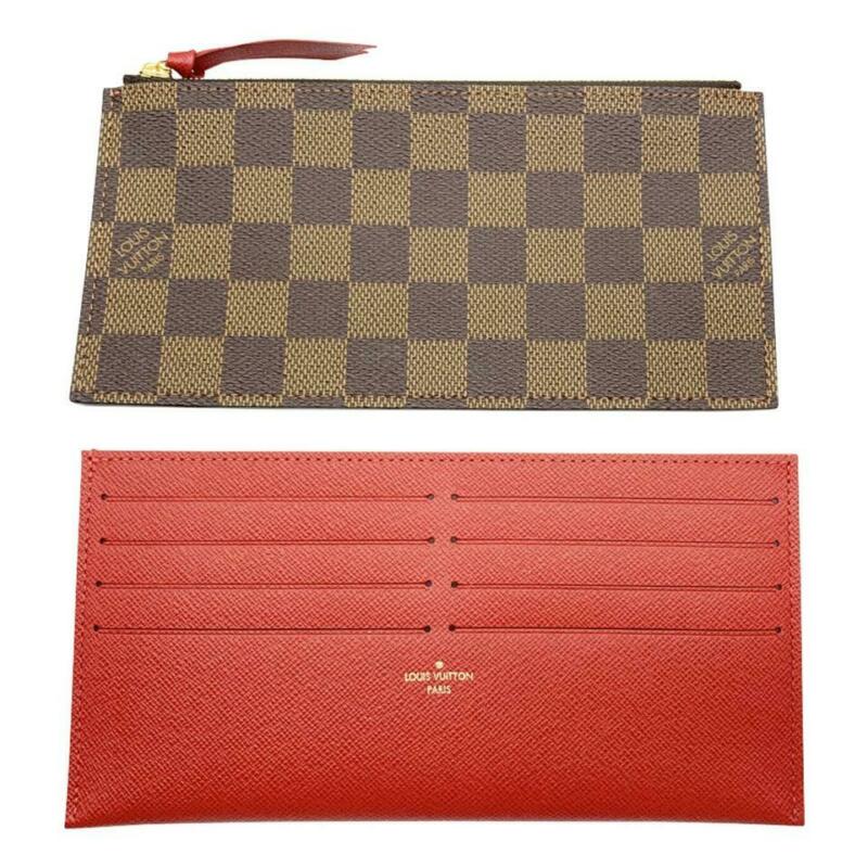 Louis Vuitton Pochette Felicie Chain Wallet Brown Damier Ébène Canvas Shoulder