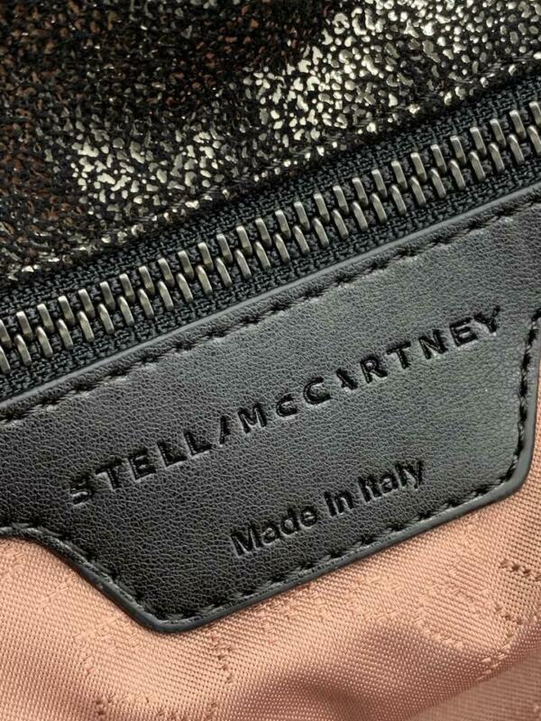 Stella McCartney Small Falabella Tote Ruthenium Black Faux Leather Shoulder Bag