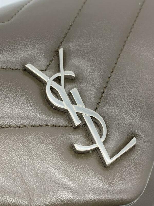 Saint Laurent Monogram Loulou Toy Faggio Monogram Brown Leather Cross Body Bag