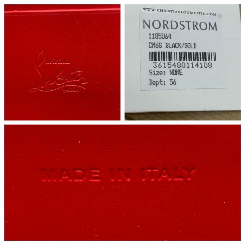 Christian Louboutin Black Panettone Leather Coin Purse Wallet