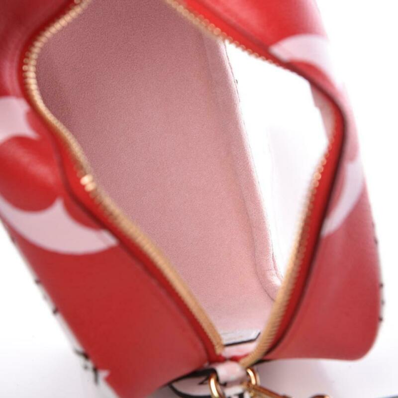 Louis Vuitton Giant Beach Pouch Rouge Pink Monogram Canvas Shoulder Bag