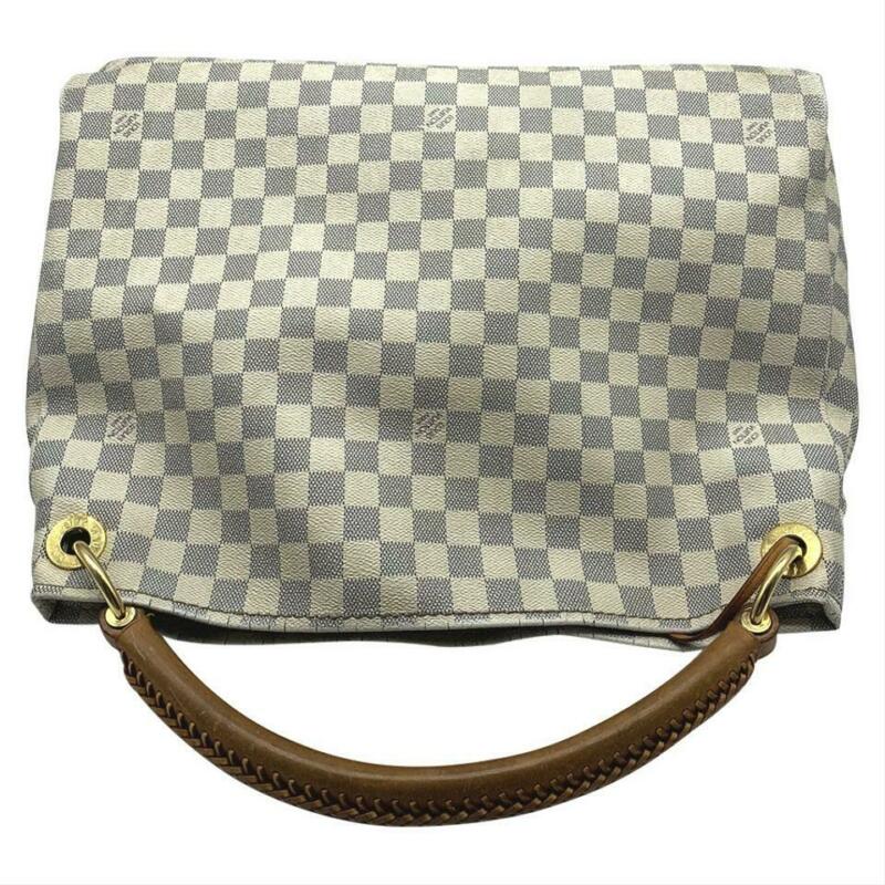 Louis Vuitton, Bags, Louis Vuitton Artsy Mm Damier Azur Hobo Shoulder  Tote Handbag Dust Bag