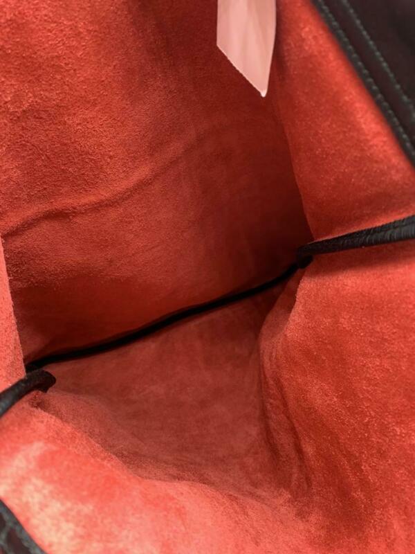 Gucci Drawstring Printed Red Leather Backpack