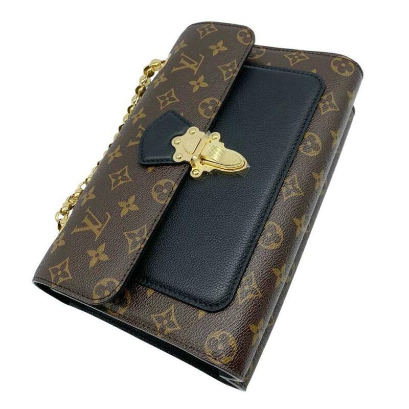 Louis Vuitton Victoire Noir Chain 2019 Black Monogram Canvas and Calfskin