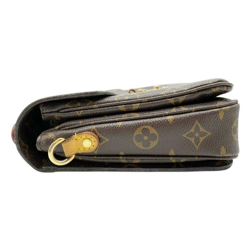 Louis Vuitton Crossbody Pochette Metis Brown Monogram Canvas Shoulder Bag
