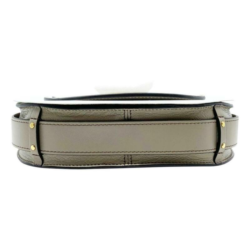 Chloé Medium Tess Motty Grey Leather Shoulder Bag