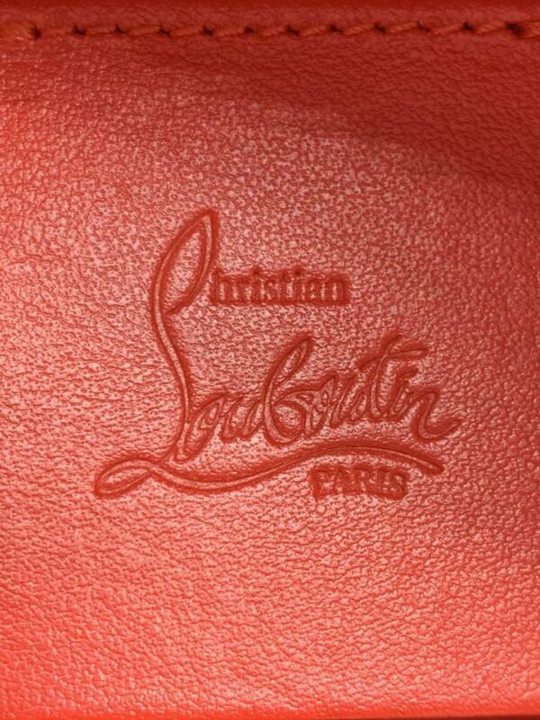 Christian Louboutin Spiked Backloubi Black Canvas Backpack