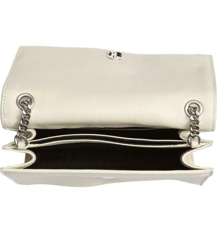 Saint Laurent Sunset Small Cremasoft Leather Shoulder Bag