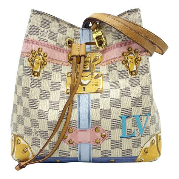 Louis Vuitton NeoNoe Damier Azur Summer Trunk Collection in Coated Canvas  with Gold-tone - US