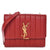 Saint Laurent Chain Wallet Vicky Lambskin Matelasse Rouge Eros Red Leather
