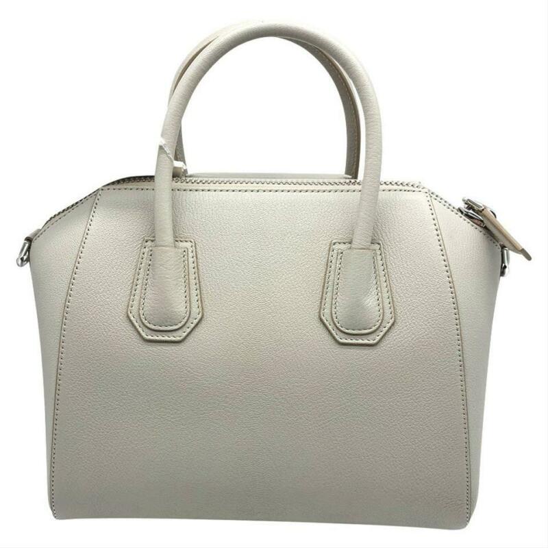 Givenchy Small Antigona Natural Grey Beige Leather Satchel