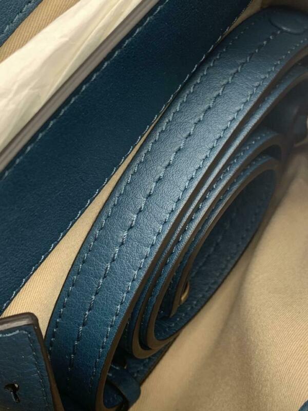 Chloé Crossbody Faye Mini Day Navy Ink Blue Leather Shoulder Bag